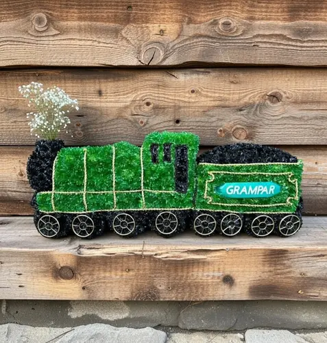 Choo Choo train floral tribute arrangement